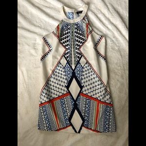 Venus Printed Off-White Dress